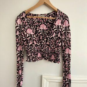 Urban Outfitters Long-Sleeve Crop Top